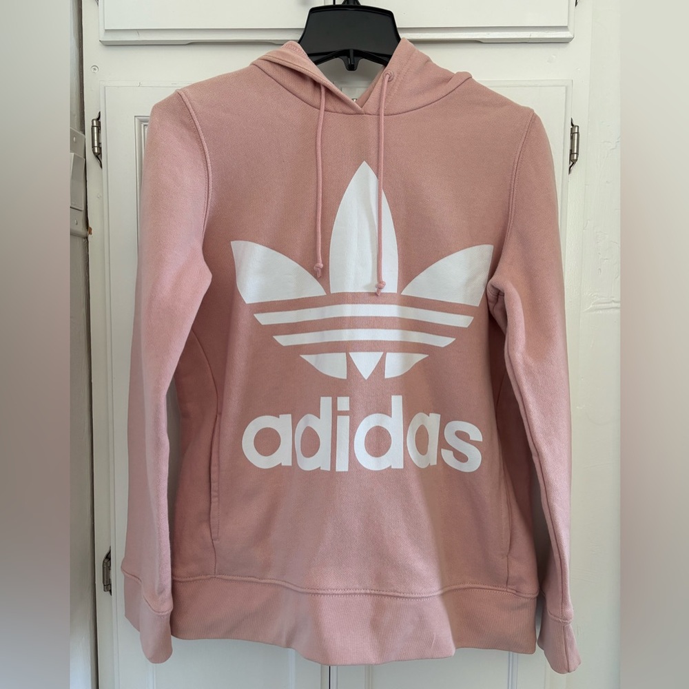 Adidas Originals Women's Light Pink Oversize Hoodie XS